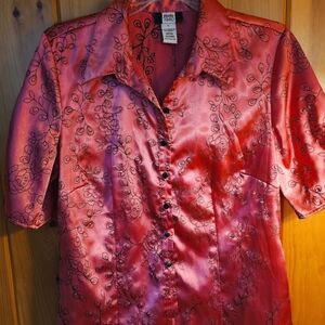 Silky Embroidered Blouse